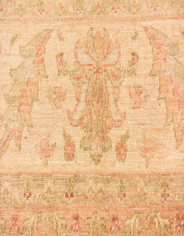 Detail image of 8' 3 x 10' 2  Hand Knotted Peshawar Ziegler Rug