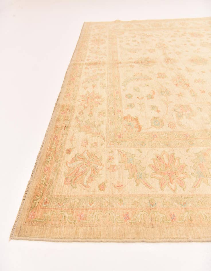 Detail image of 8' 3 x 10' 2  Hand Knotted Peshawar Ziegler Rug