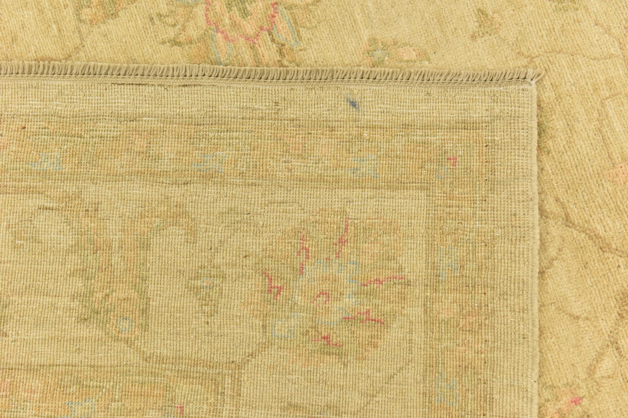 6' 9 x 9' 9 Hand Knotted Peshawar Ziegler Rug