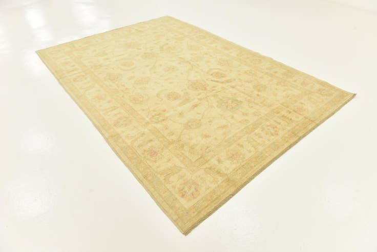 Detail image of 6' 9 x 9' 9 Hand Knotted Peshawar Ziegler Rug