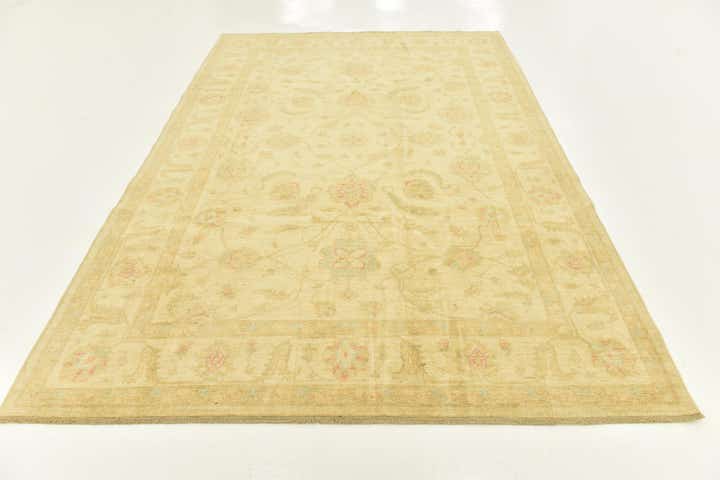 6' 9 x 9' 9 Hand Knotted Peshawar Ziegler Rug