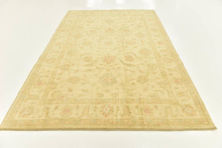 Detail image of 6' 9 x 9' 9 Hand Knotted Peshawar Ziegler Rug
