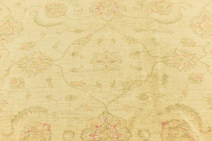 Detail image of 6' 9 x 9' 9 Hand Knotted Peshawar Ziegler Rug