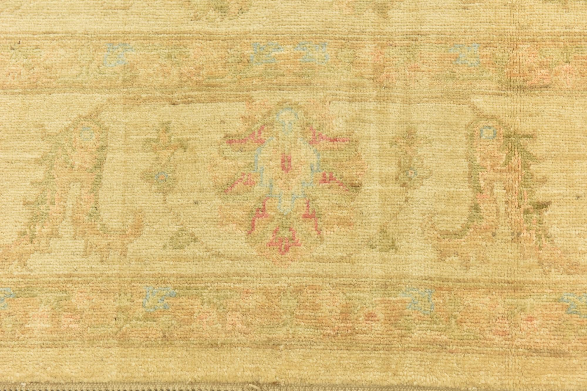 6' 9 x 9' 9 Hand Knotted Peshawar Ziegler Rug