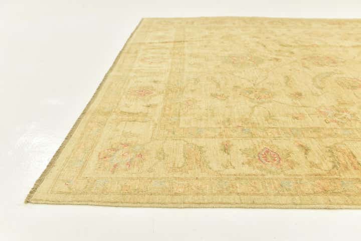6' 9 x 9' 9 Hand Knotted Peshawar Ziegler Rug