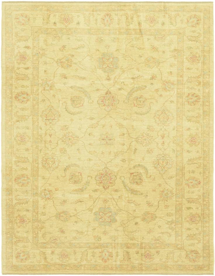 Detail image of 6' 9 x 9' 9 Hand Knotted Peshawar Ziegler Rug