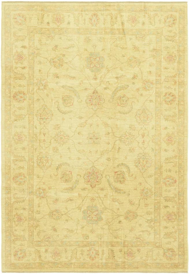 Detail image of 6' 9 x 9' 9 Hand Knotted Peshawar Ziegler Rug
