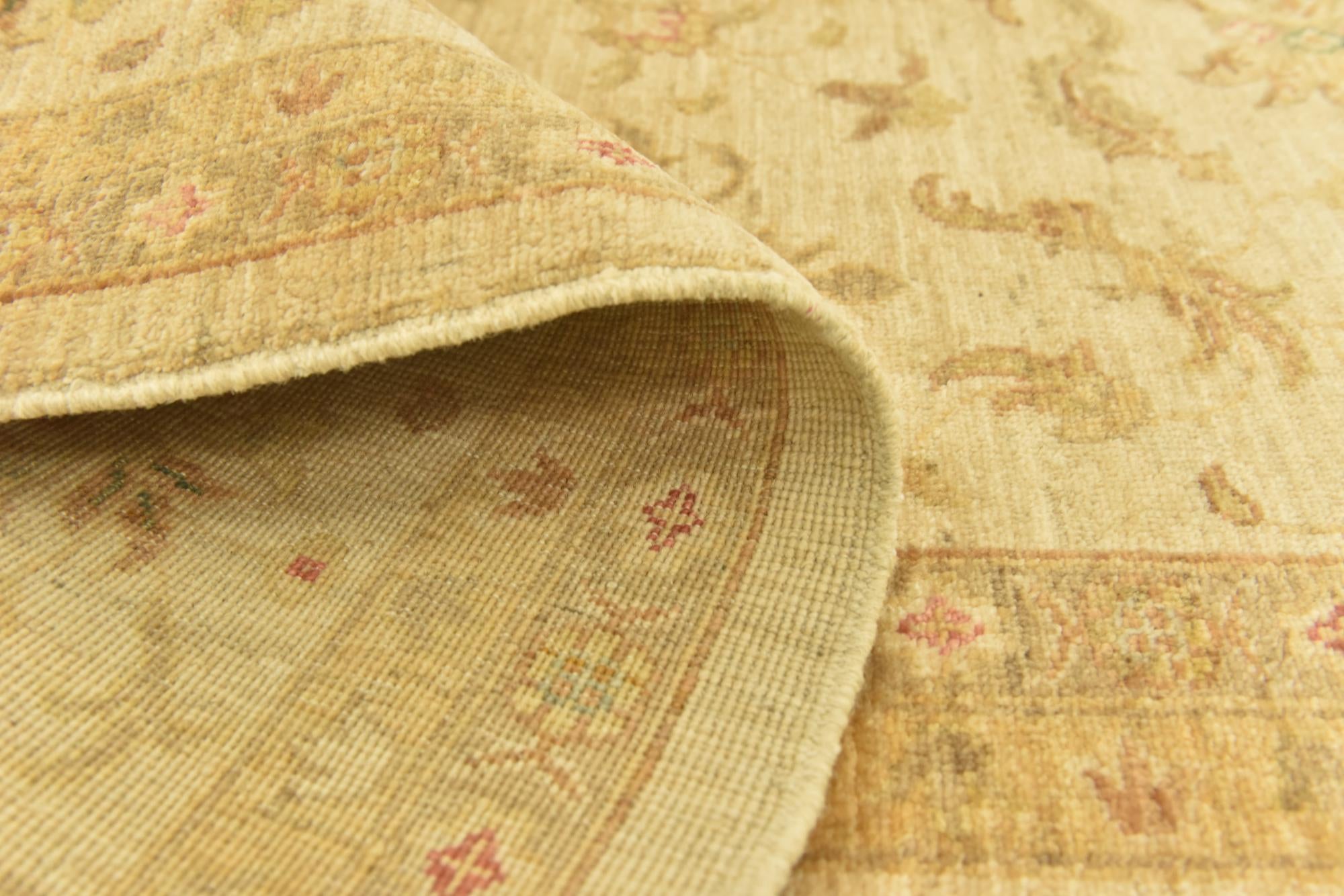 7' x 9' 10 Hand Knotted Peshawar Ziegler Rug