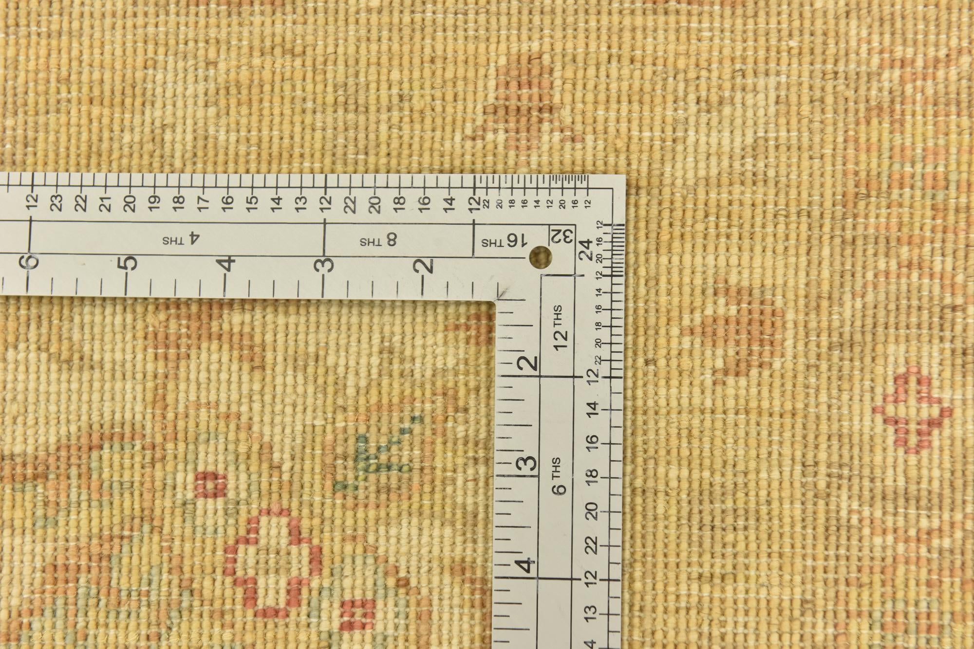 7' x 9' 10 Hand Knotted Peshawar Ziegler Rug