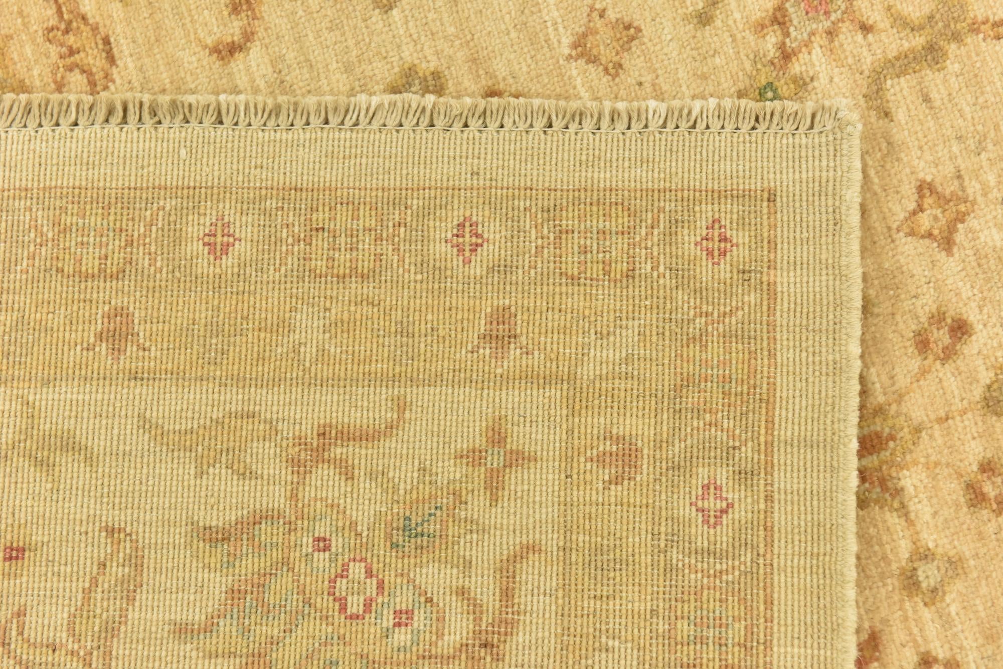 7' x 9' 10 Hand Knotted Peshawar Ziegler Rug