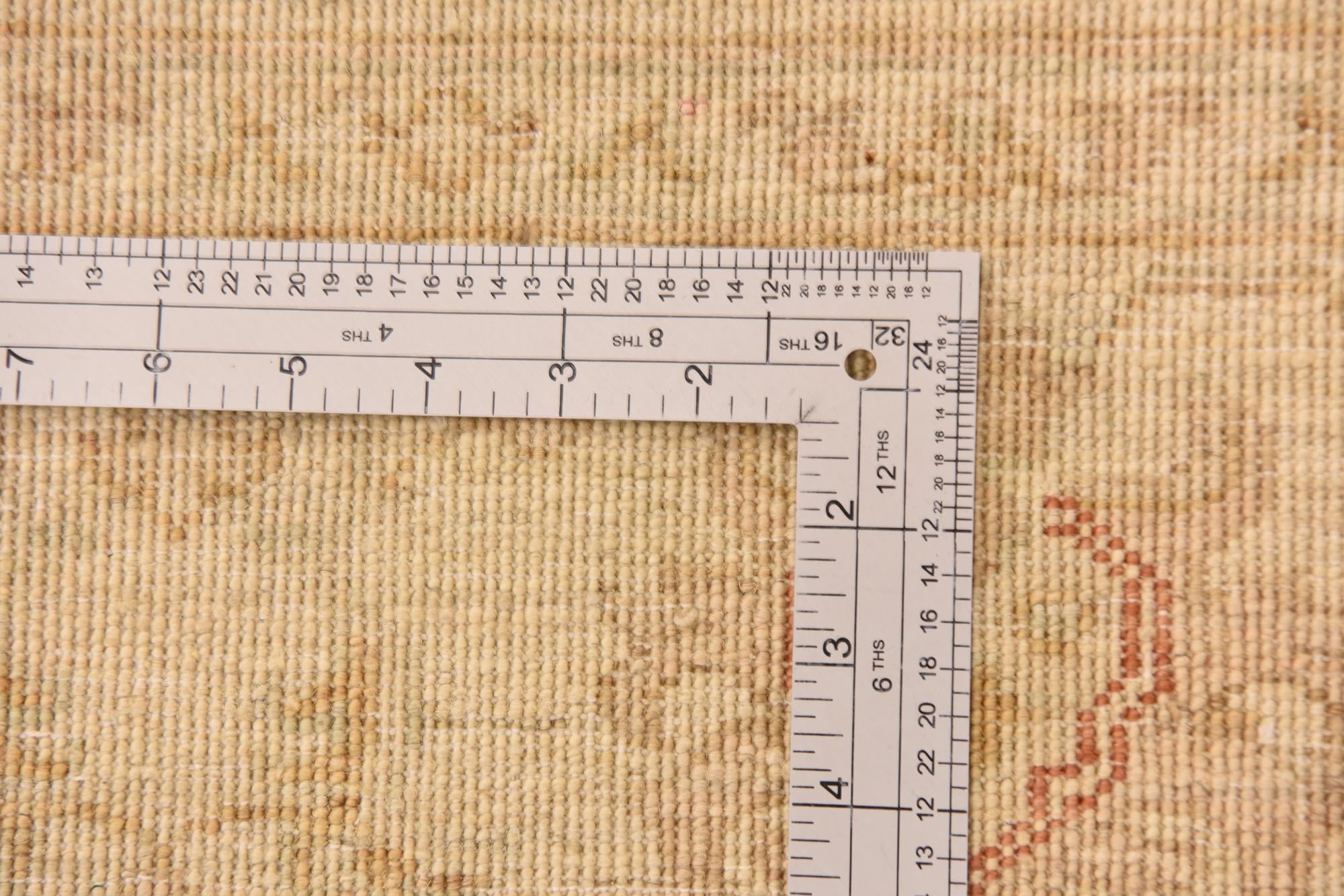 4' 9 x 6' 8 Hand Knotted Peshawar Ziegler Rug