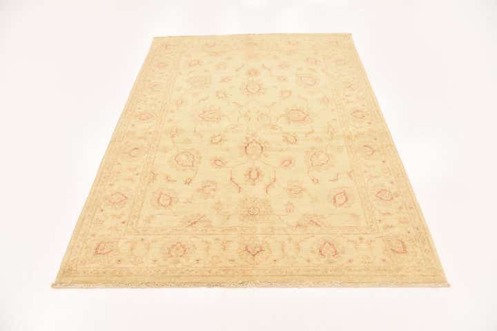 4' 9 x 6' 8 Hand Knotted Peshawar Ziegler Rug