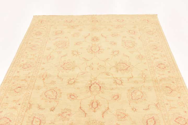 4' 9 x 6' 8 Hand Knotted Peshawar Ziegler Rug