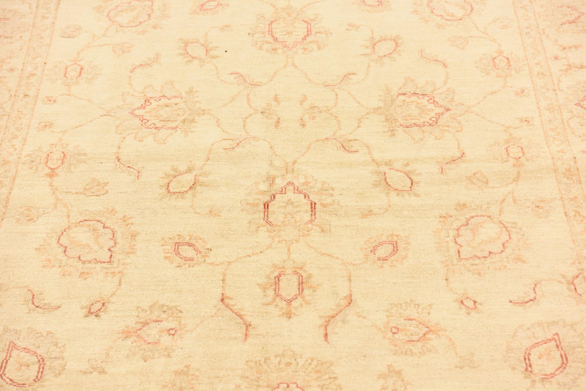 4' 9 x 6' 8 Hand Knotted Peshawar Ziegler Rug