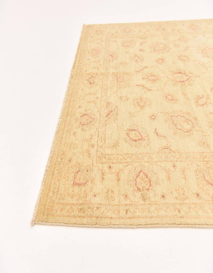 Detail image of 4' 9 x 6' 8 Hand Knotted Peshawar Ziegler Rug
