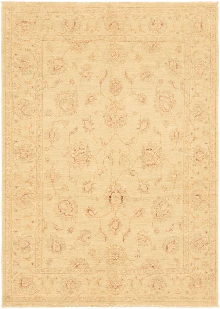 4' 9 x 6' 8 Hand Knotted Peshawar Ziegler Rug