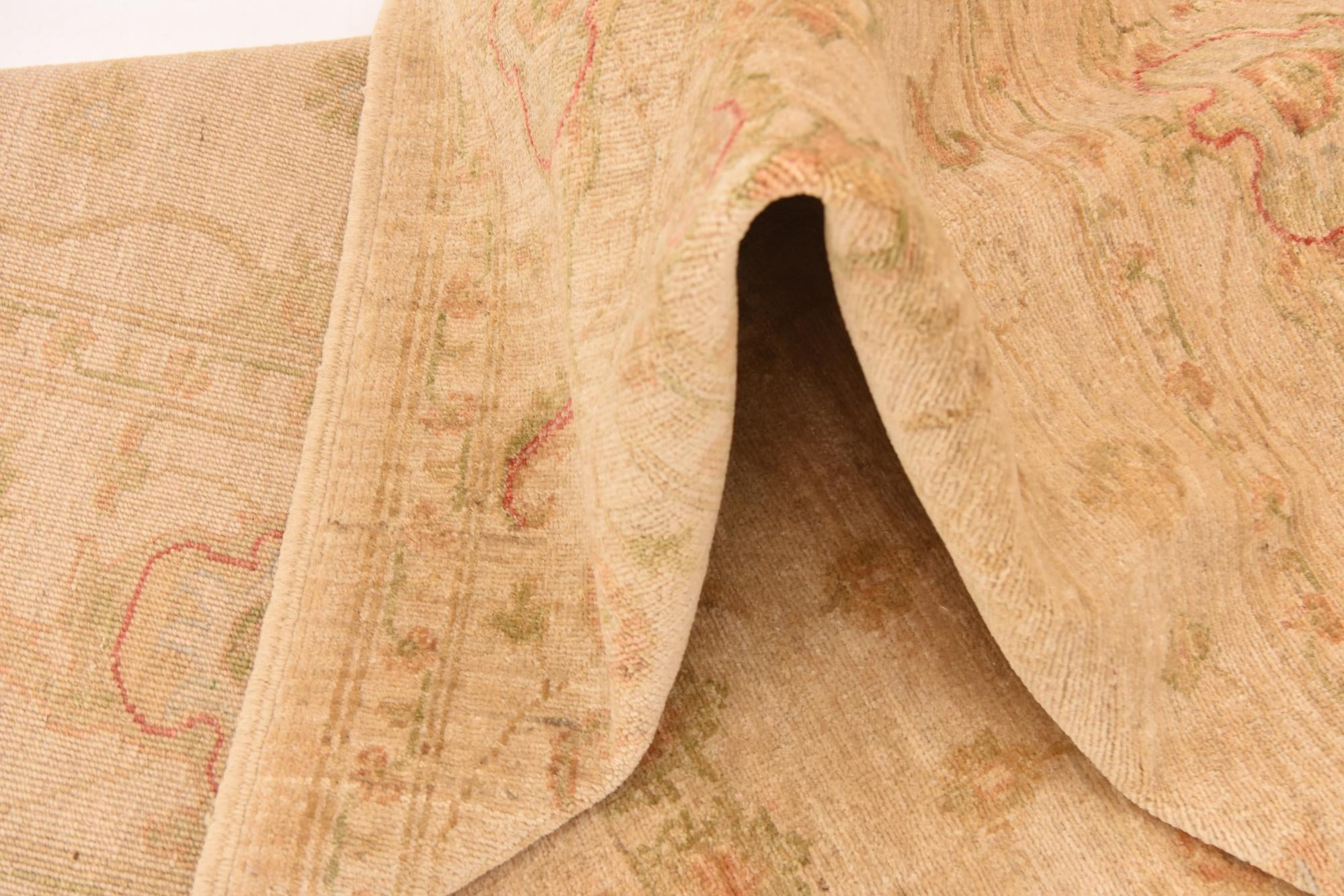 6' 8 x 10' Hand Knotted Peshawar Ziegler Rug