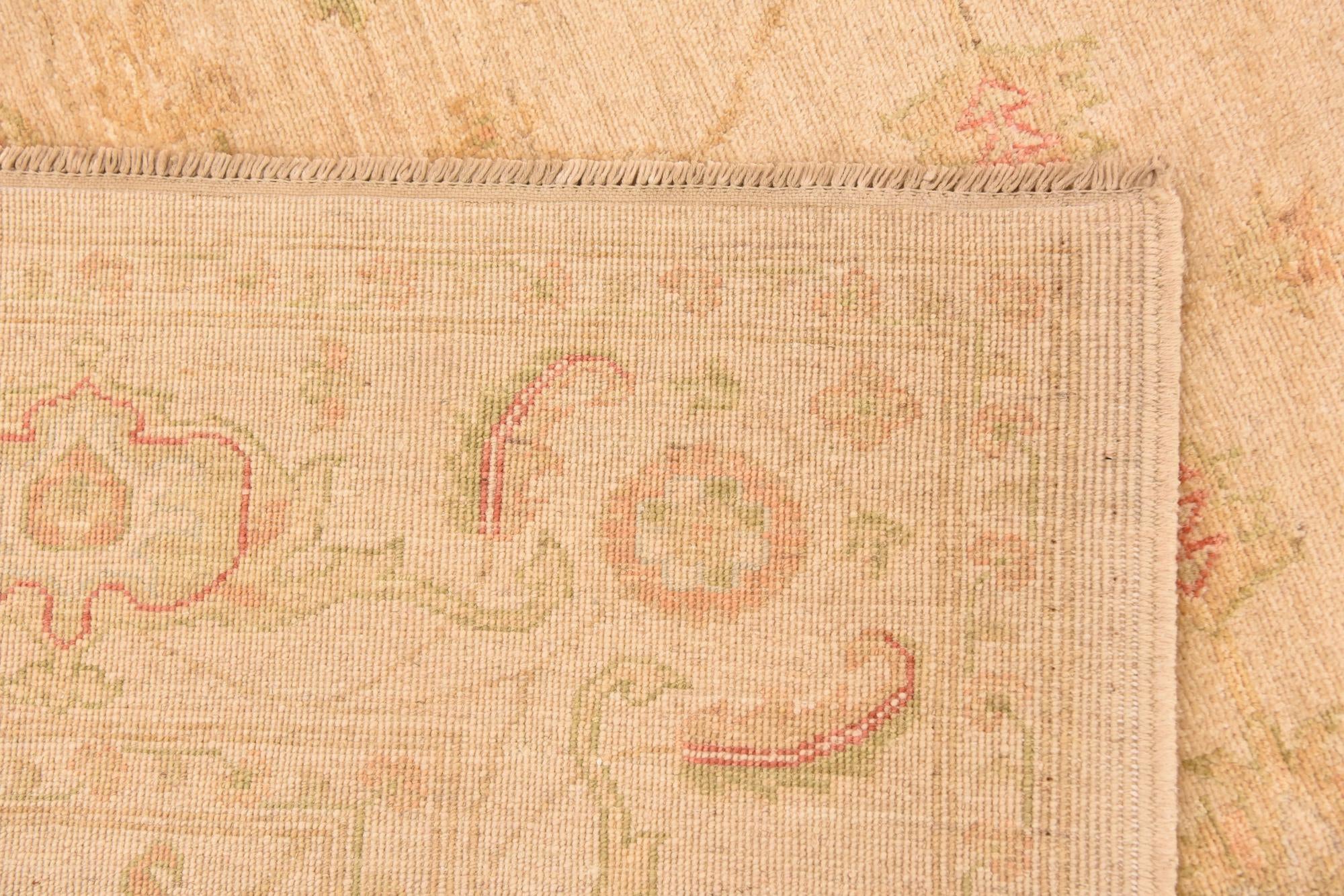 6' 8 x 10' Hand Knotted Peshawar Ziegler Rug