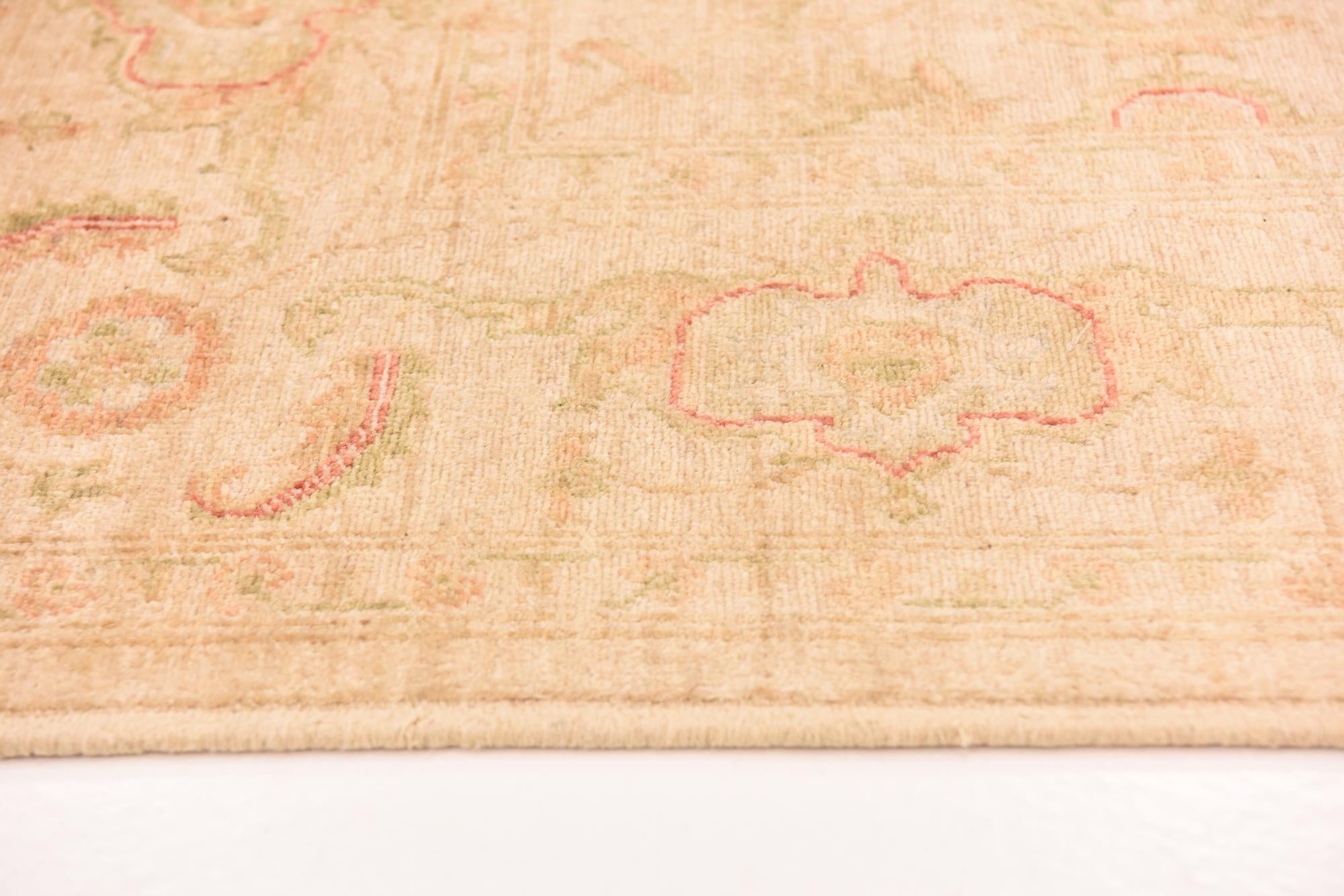 6' 8 x 10' Hand Knotted Peshawar Ziegler Rug