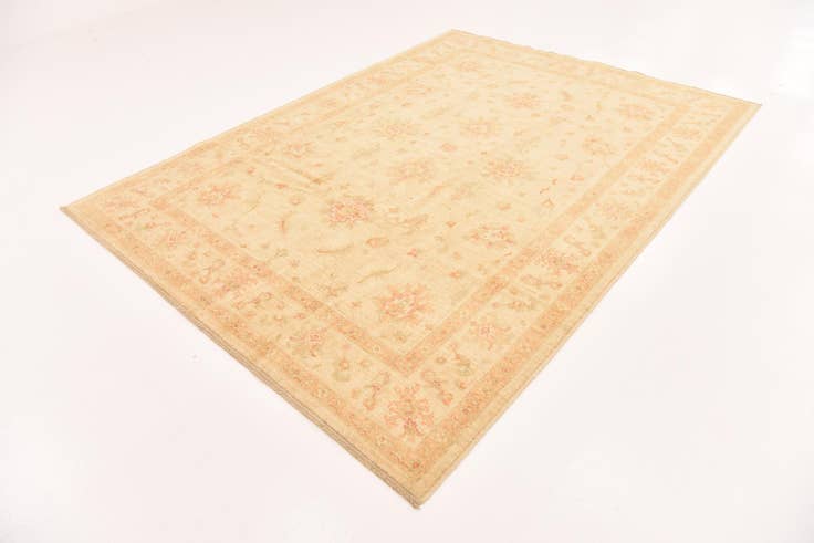 Detail image of 6' 8 x 9' 1 Hand Knotted Peshawar Ziegler Rug