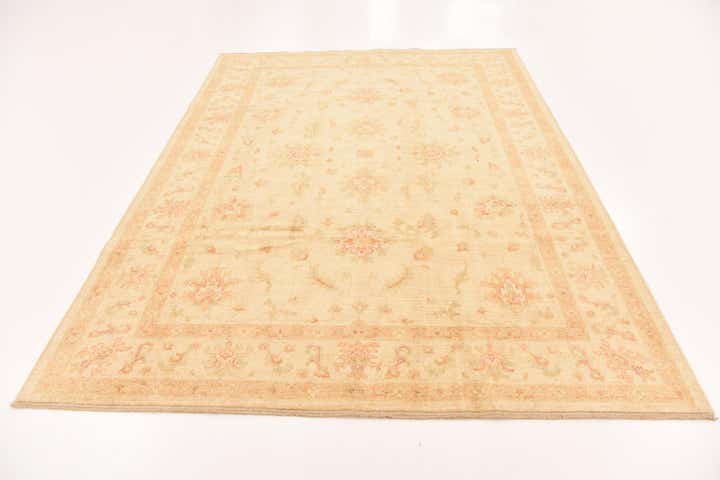 6' 8 x 9' 1 Hand Knotted Peshawar Ziegler Rug