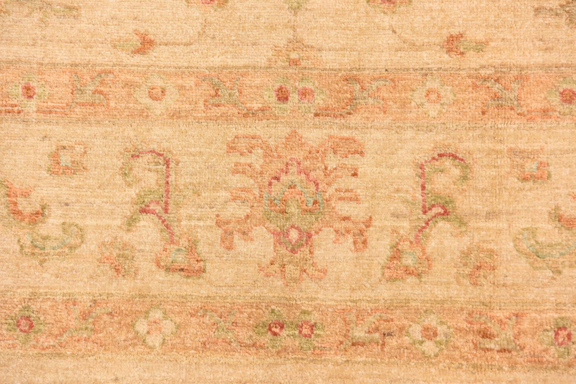 6' 8 x 9' 1 Hand Knotted Peshawar Ziegler Rug
