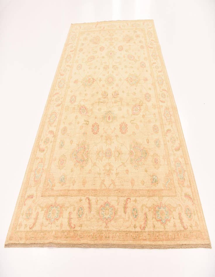 Detail image of 6' 8 x 10' Hand Knotted Peshawar Ziegler Rug