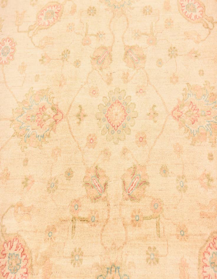 Detail image of 6' 8 x 10' Hand Knotted Peshawar Ziegler Rug