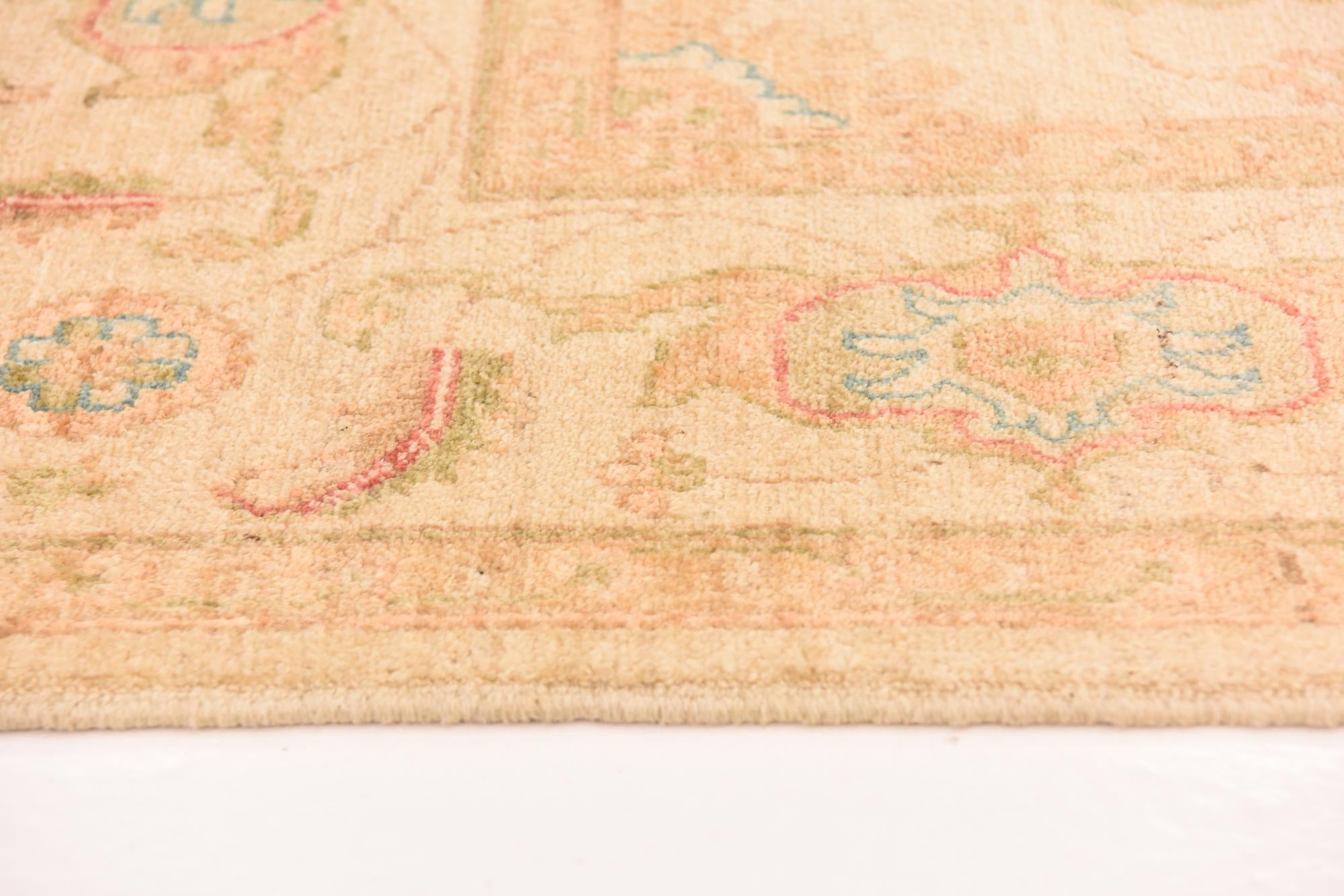 6' 8 x 10' Hand Knotted Peshawar Ziegler Rug