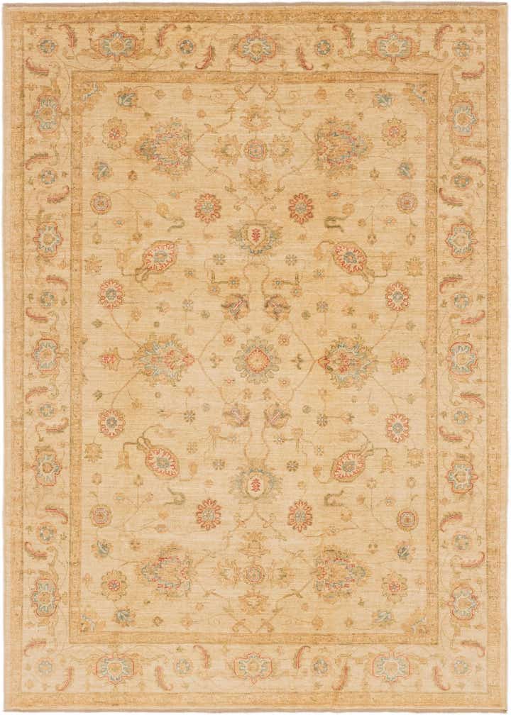 6' 8 x 10' Hand Knotted Peshawar Ziegler Rug