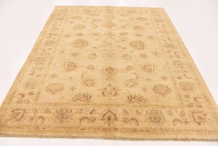 Detail image of 5' x 6' Hand Knotted Peshawar Ziegler Rug