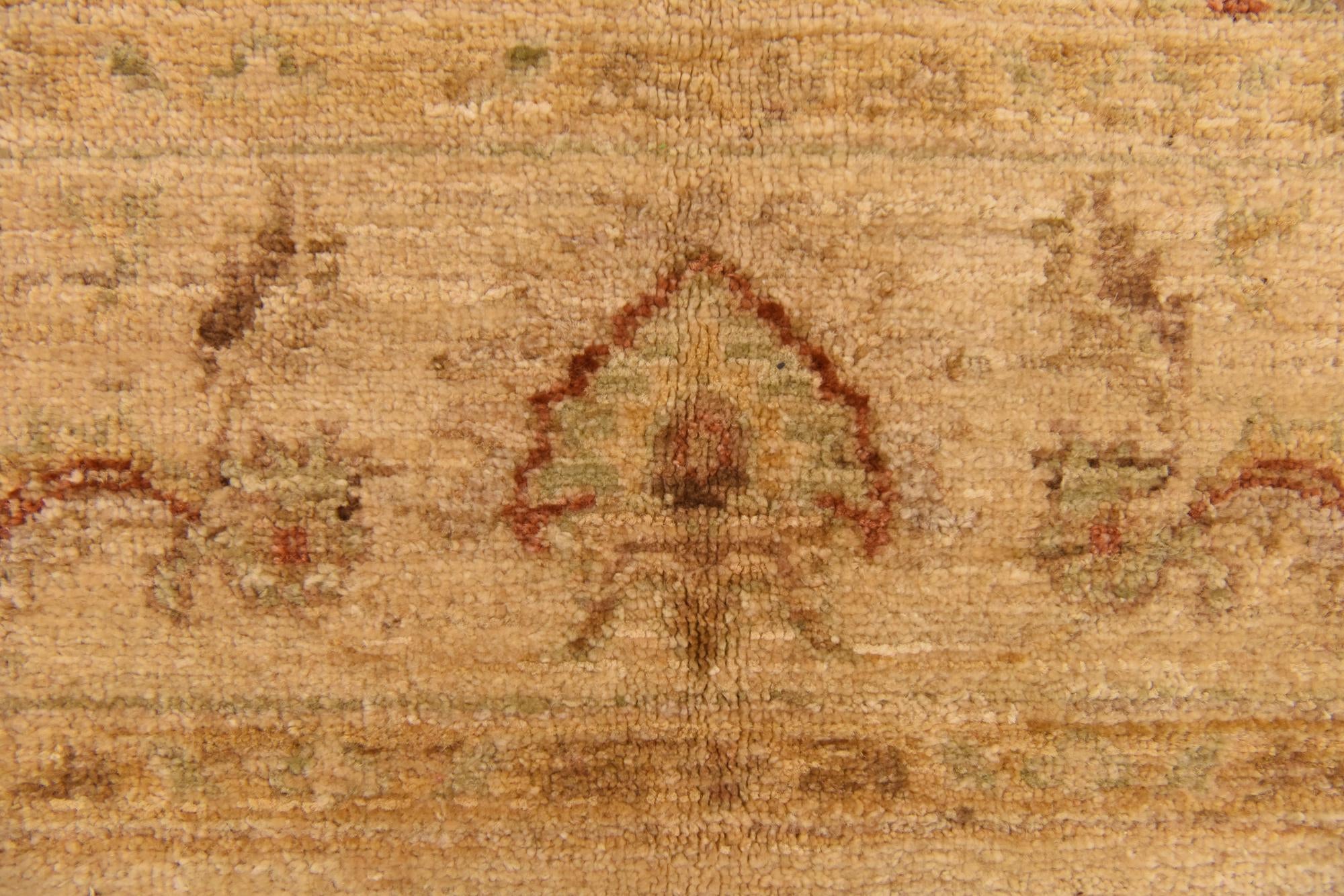 5' x 6' Hand Knotted Peshawar Ziegler Rug