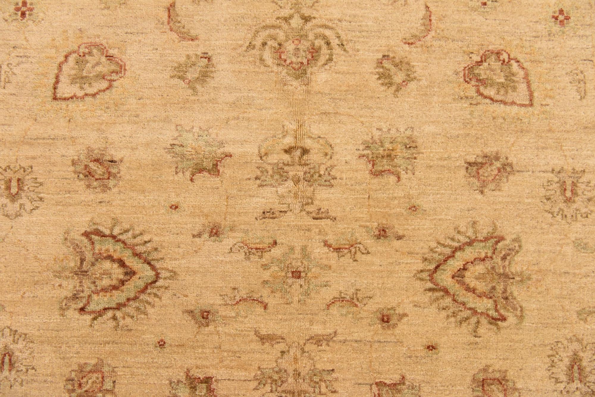 5' x 6' Hand Knotted Peshawar Ziegler Rug