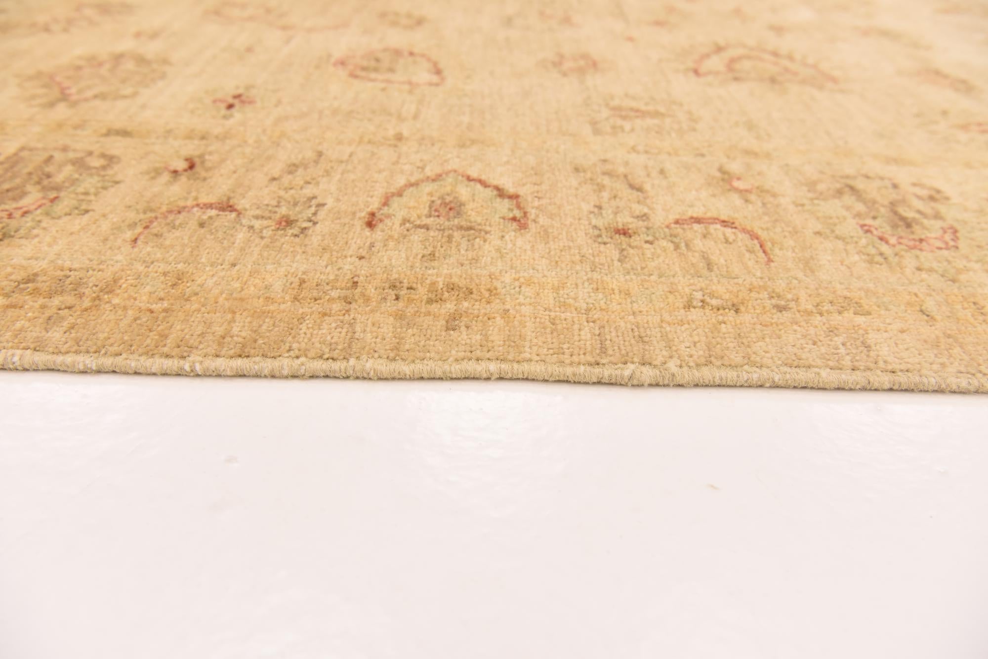 5' x 6' Hand Knotted Peshawar Ziegler Rug