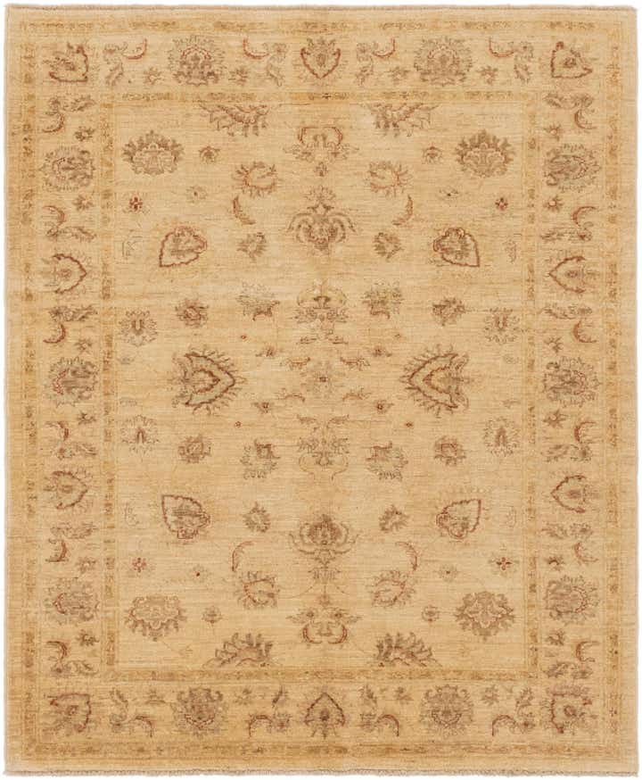 5' x 6' Hand Knotted Peshawar Ziegler Rug