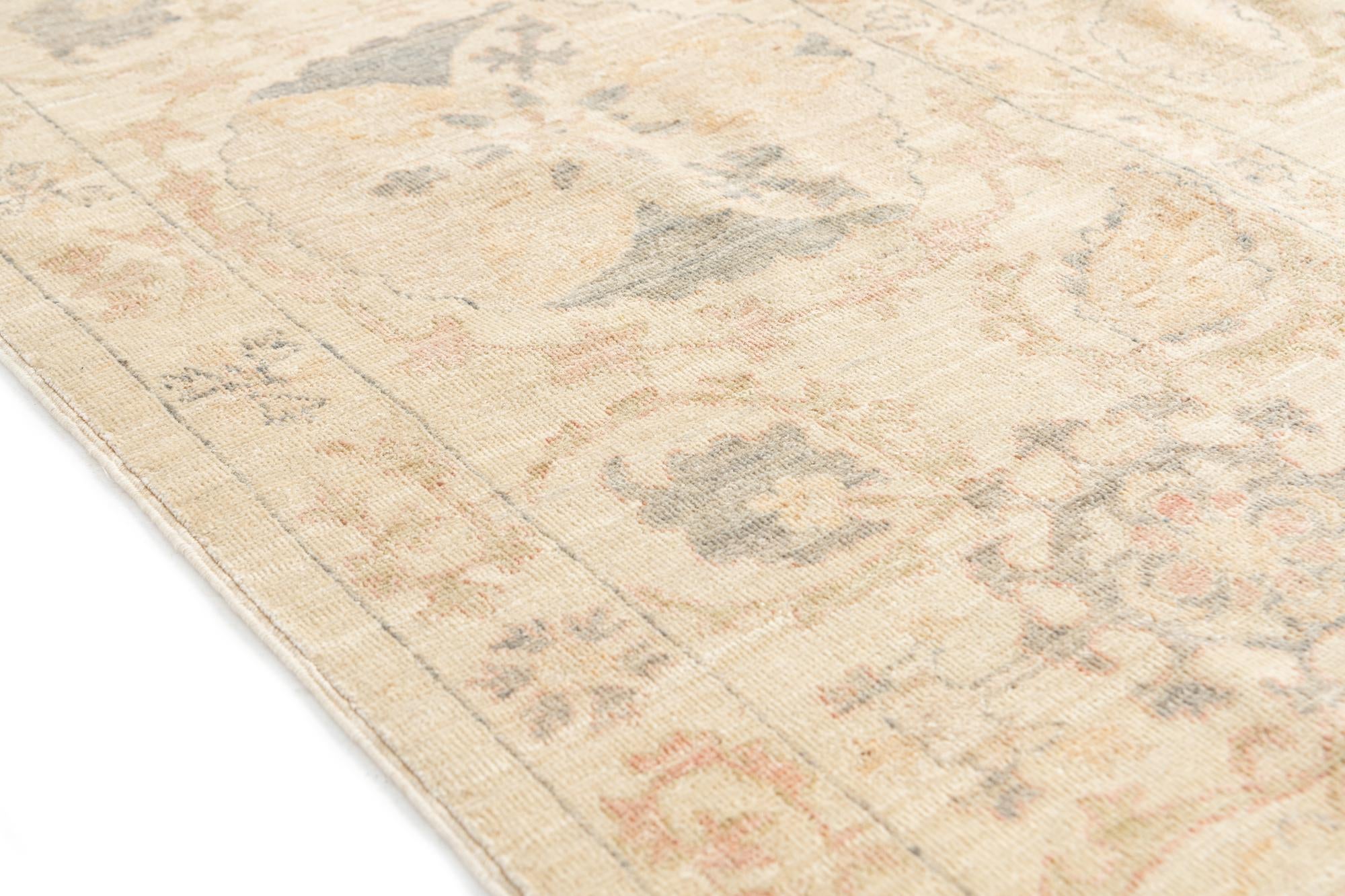 6' x 8' 8 Hand Knotted Peshawar Ziegler Oriental Rug