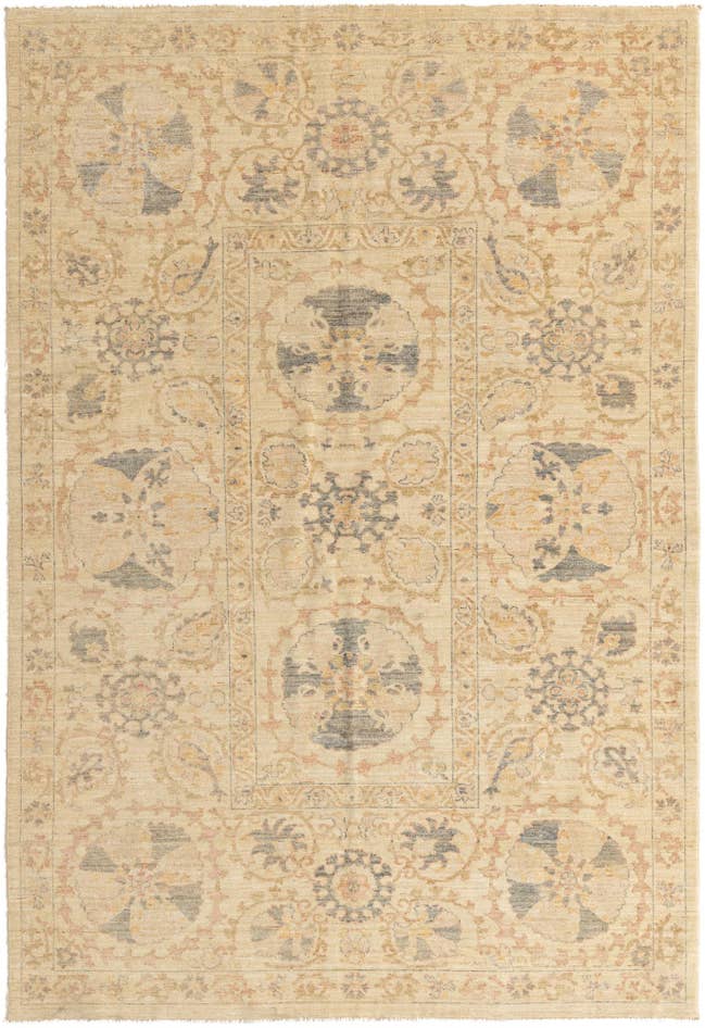 Detail image of 6' x 8' 8 Hand Knotted Peshawar Ziegler Oriental Rug