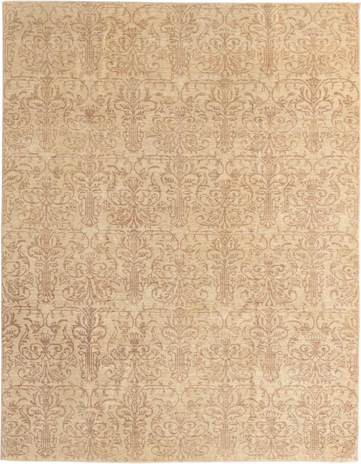 Detail image of 6' 10 x 9' 9 Hand Knotted Peshawar Ziegler Oriental Rug