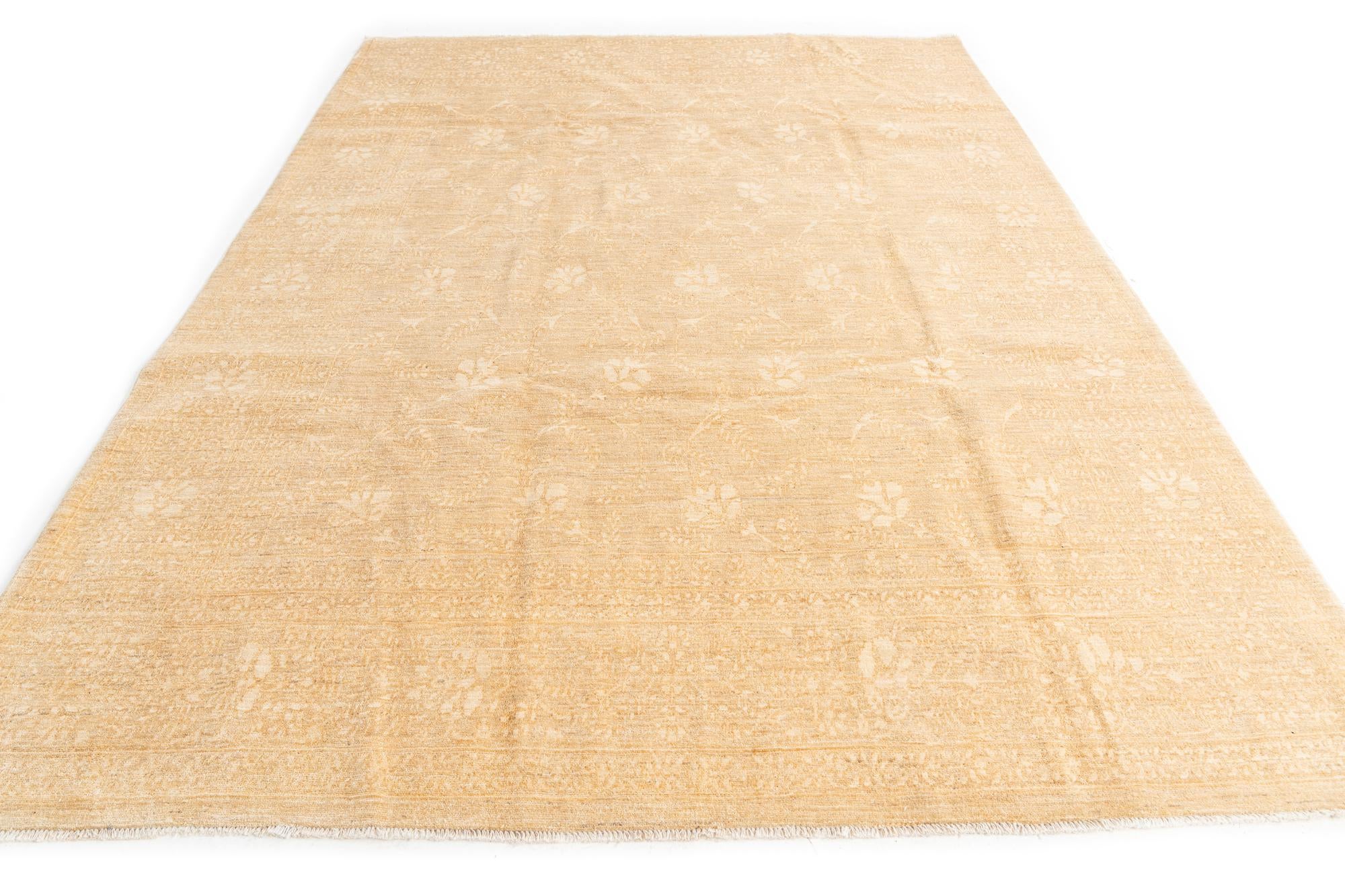 6' 10 x 10' 2 Hand Knotted Peshawar Ziegler Oriental Rug