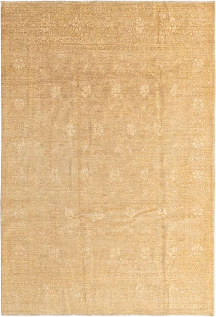 210cm x 310cm Handgeknüpft Peshawar Ziegler Orientalisch Teppich