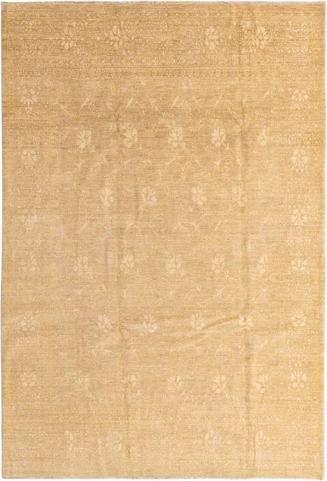 Detailansicht von 210cm x 310cm Handgeknüpft Peshawar Ziegler Orientalisch Teppich
