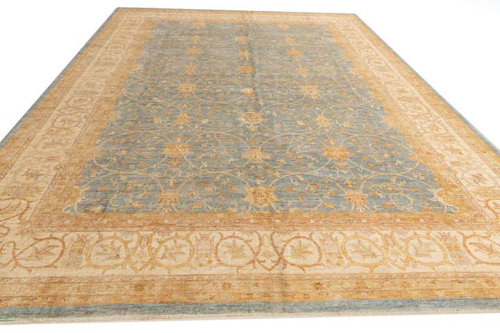 10' x 13' 1 Hand Knotted Peshawar Ziegler Rug