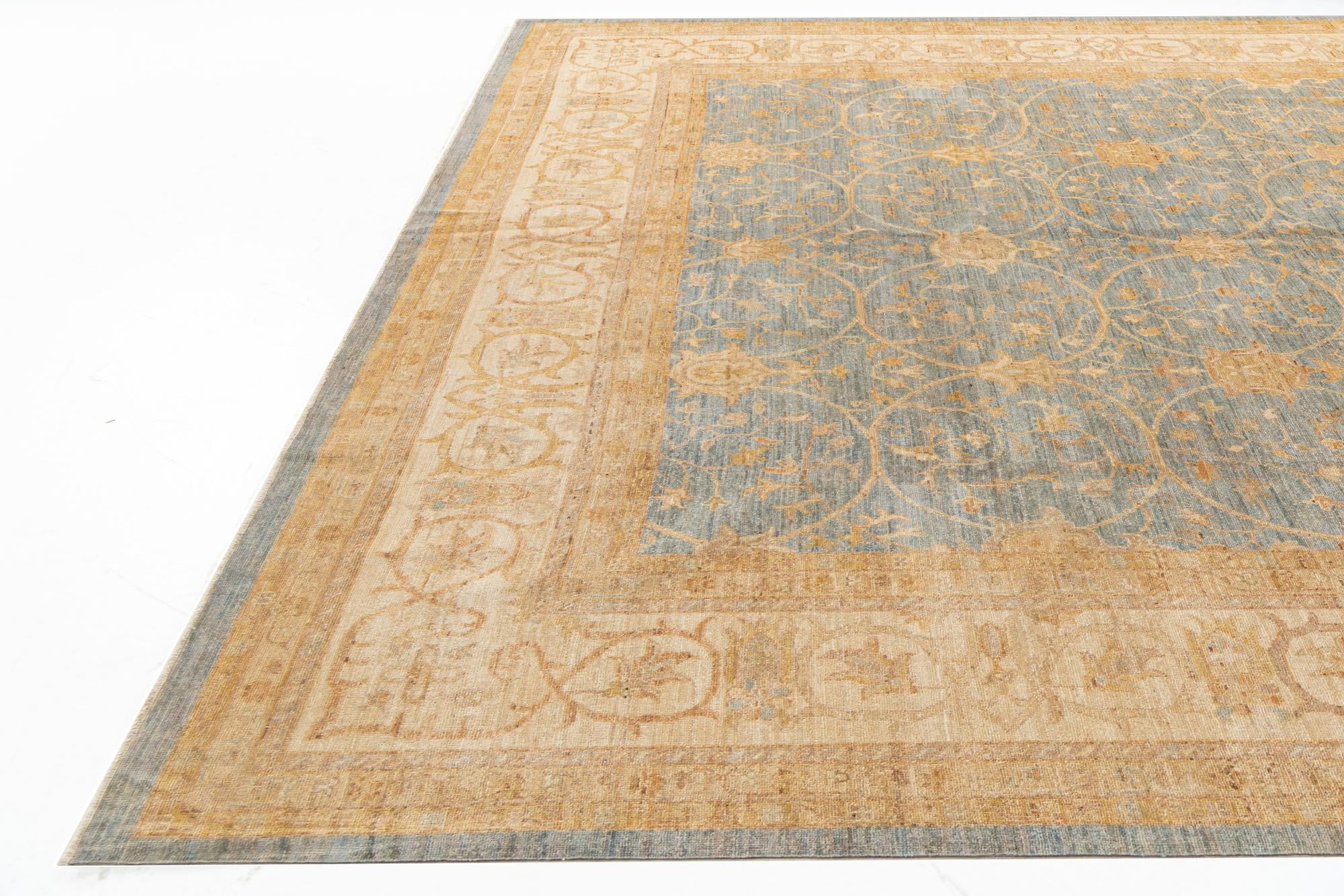 10' x 13' 1 Hand Knotted Peshawar Ziegler Rug