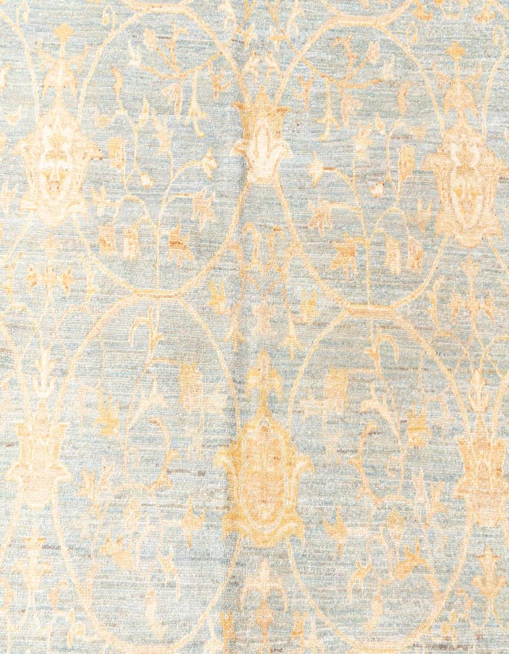 Detail image of 10' x 13' 1  Hand Knotted Peshawar Ziegler Rug