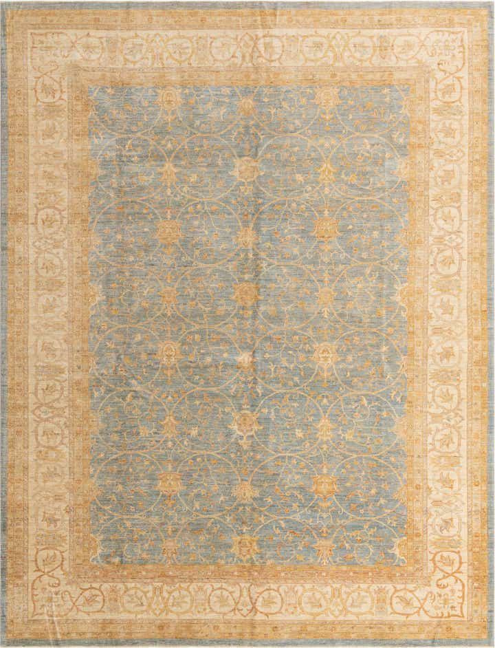 10' x 13' 1 Hand Knotted Peshawar Ziegler Rug