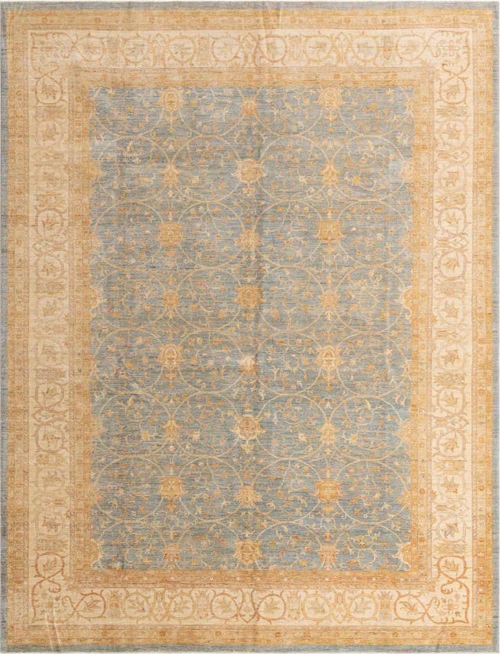 Detail image of 10' x 13' 1 Hand Knotted Peshawar Ziegler Rug