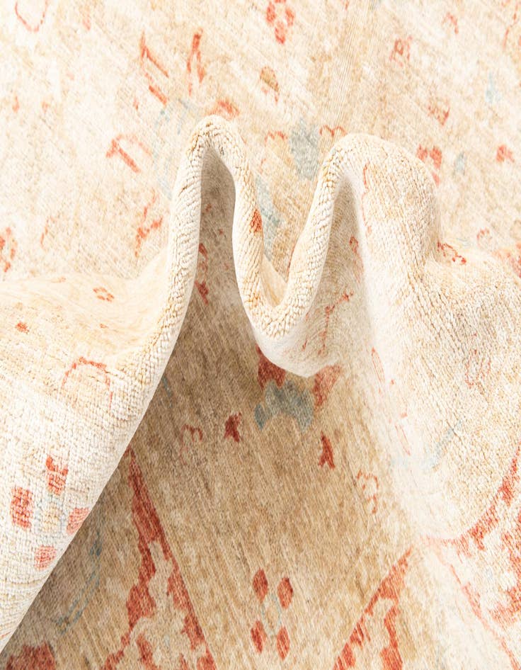 Detail image of 9' 11 x 13' 8  Hand Knotted Peshawar Ziegler Rug