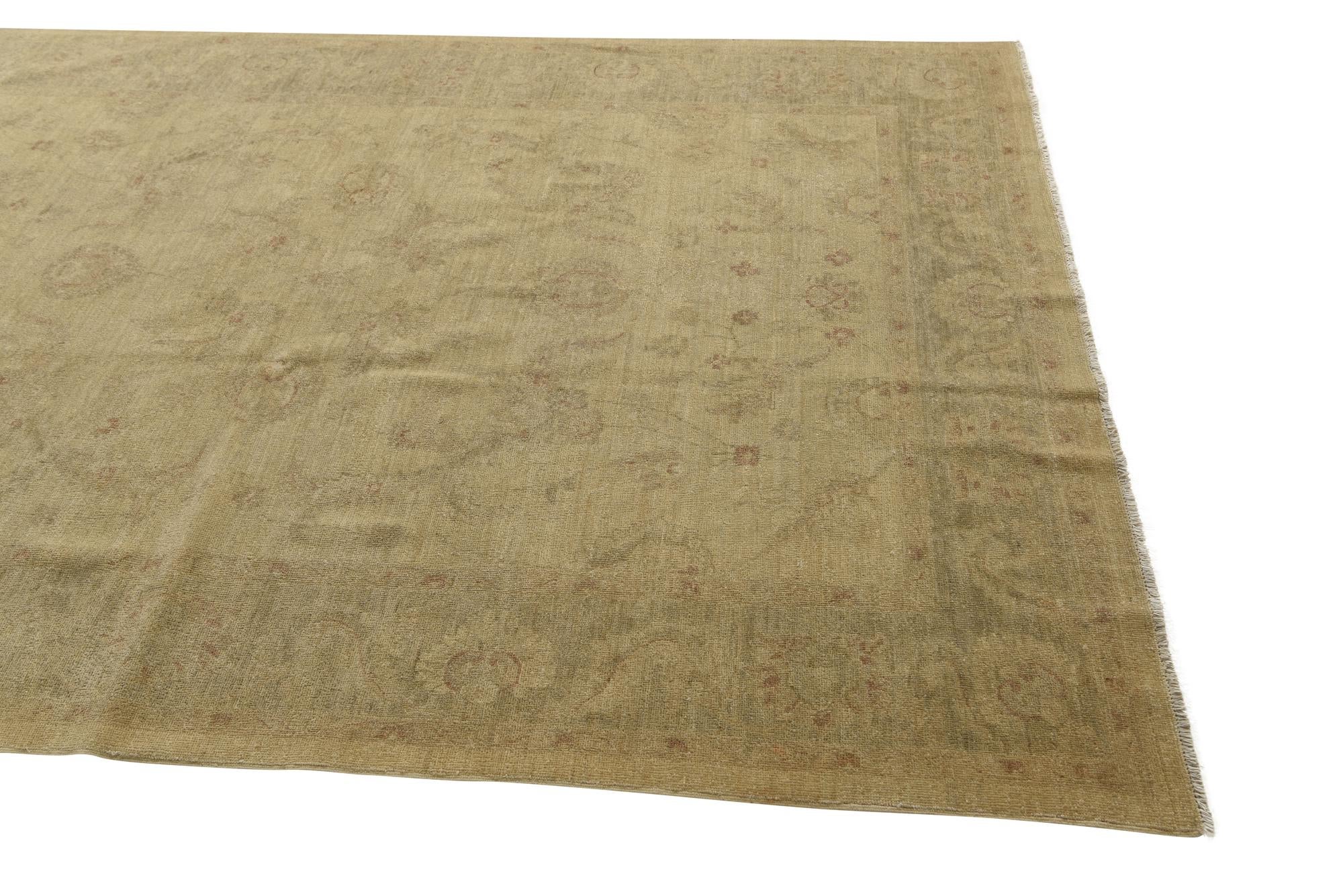 6' x 8' 5 Hand Knotted Peshawar Ziegler Rug
