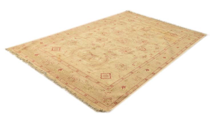 Detail image of 6' 6 x 10' Hand Knotted Peshawar Ziegler Rug