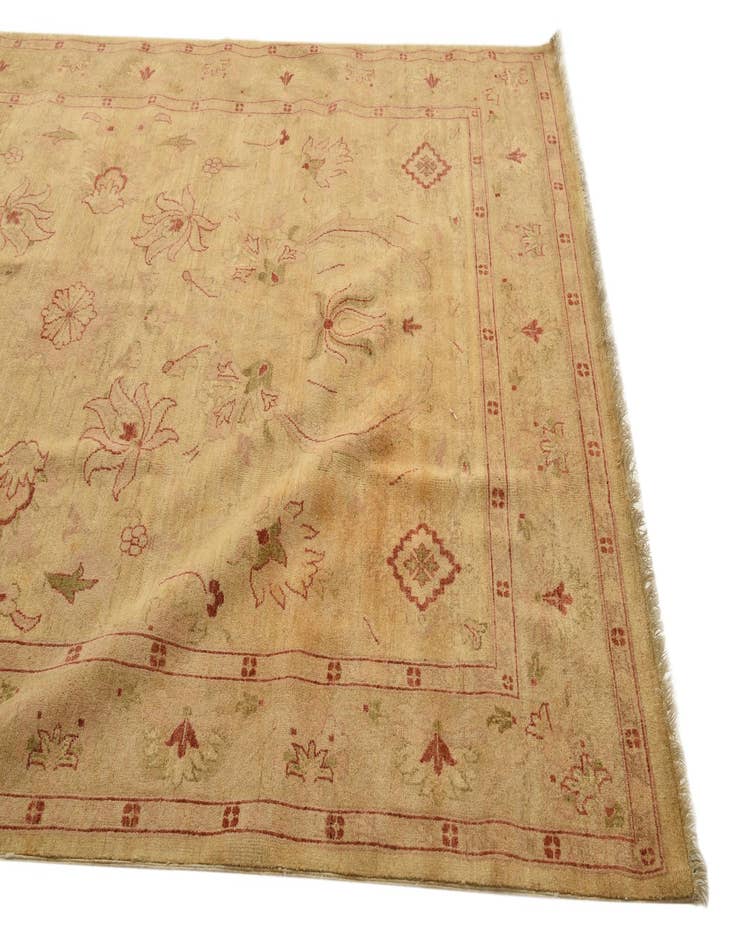 Detail image of 6' 6 x 10' Hand Knotted Peshawar Ziegler Rug